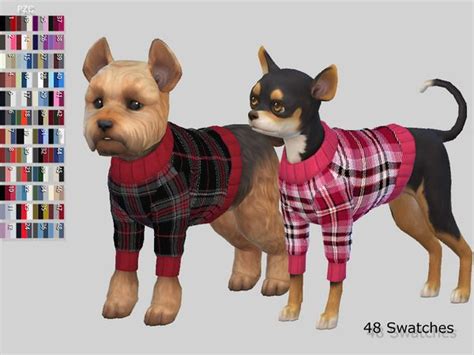 pzc burberry 2 small dog sweaters sims 4|Small Dog Sweaters Collection By Pinkzombiecupcakes by TSR.